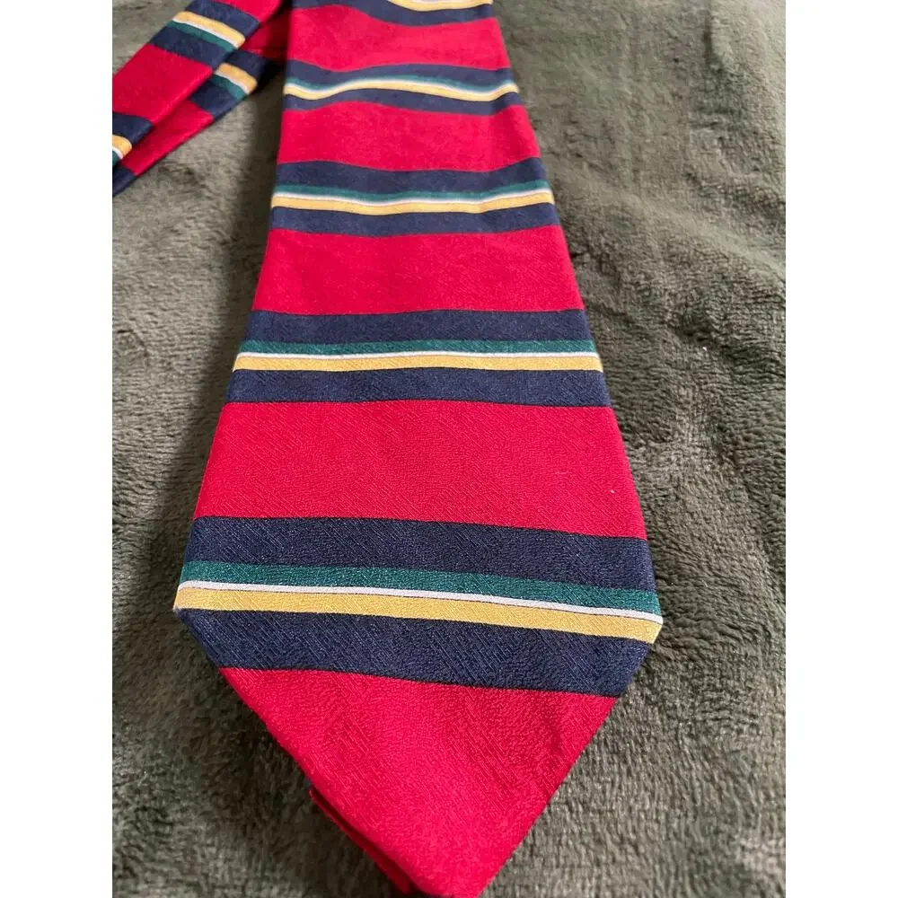Oscar De La Renta Striped Tie 100% Silk BELK